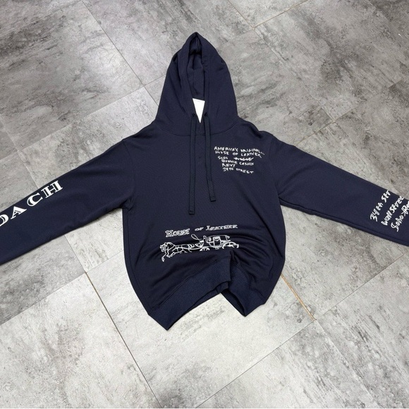 Coach Midnight Blue Graphic Men's Hoodie - Picture 1 of 6